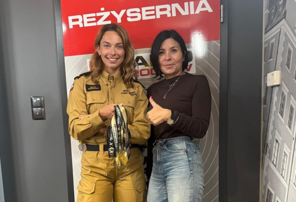 Chwalimy swoje: Beata Świderska, strażacka Mistrzyni Świata, gościem Radia Wrocław - Beata Świderska gościem Radia Wrocław.