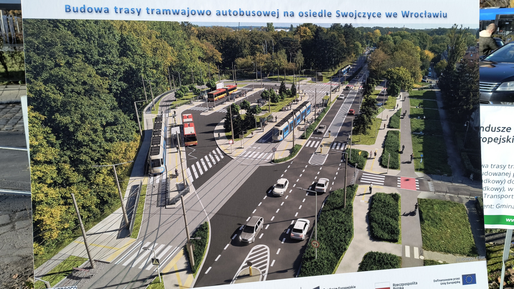 Tramwaj na wrocławskie Swojczyce coraz bliżej. Prace ruszą w przyszłym tygodniu - Budowa trasy tramwajowej na wrocławskie Swojczyce potrwa dwa lata.