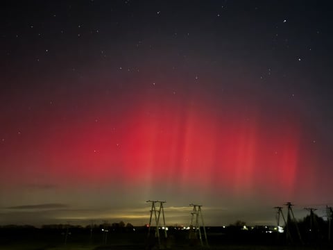 Niezwykła zorza polarna na Dolnym Śląsku! Zobaczcie wyjątkowe zdjęcia - 0