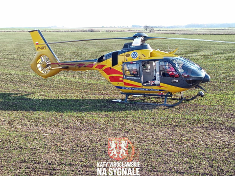Dwie osoby ranne, lądował helikopter LPR. Poważny wypadek na drodze krajowej numer 5 [ZDJĘCIA] - 2