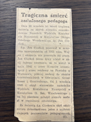 Rodzina prof. Ciochonia pokazała niezwykłe dokumenty. Legendarny nauczyciel współtworzył polskie szkolnictwo - 4