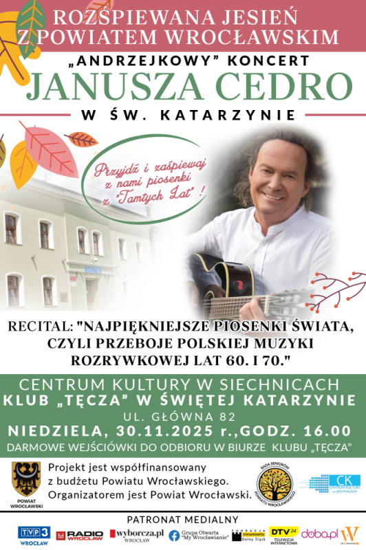 „ANDRZEJKOWY” KONCERT JANUSZA CEDRO W KLUBIE TĘCZA W ŚW.KATARZYNIE - fot. organizator