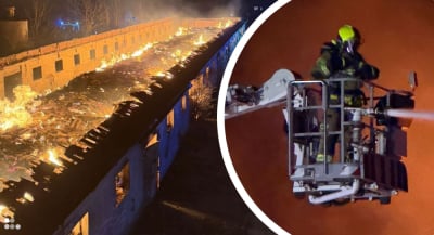 Ogromny pożar na Dolnym Śląsku. Gasili go strażacy z 12 miejscowości [ZDJĘCIA]