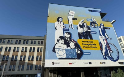 Nowy mural we Wrocławiu. Promuje Fundusze Europejskie dla Dolnego Śląska