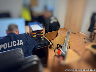 Zadzwonił na 112, a potem... groził policjantom. 40-latek sięgnął po piłę spalinową