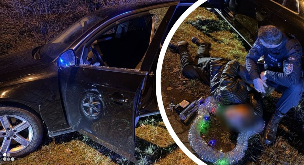 Nocny pościg w Oławie. 19-latek był kompletnie pijany, próba ucieczki zakończyła się kraksą - 19-latek uderzył pojazdem osobowym w ogrodzenie. Okazało się, że ma 2,6 promila alkoholu w organizmie.