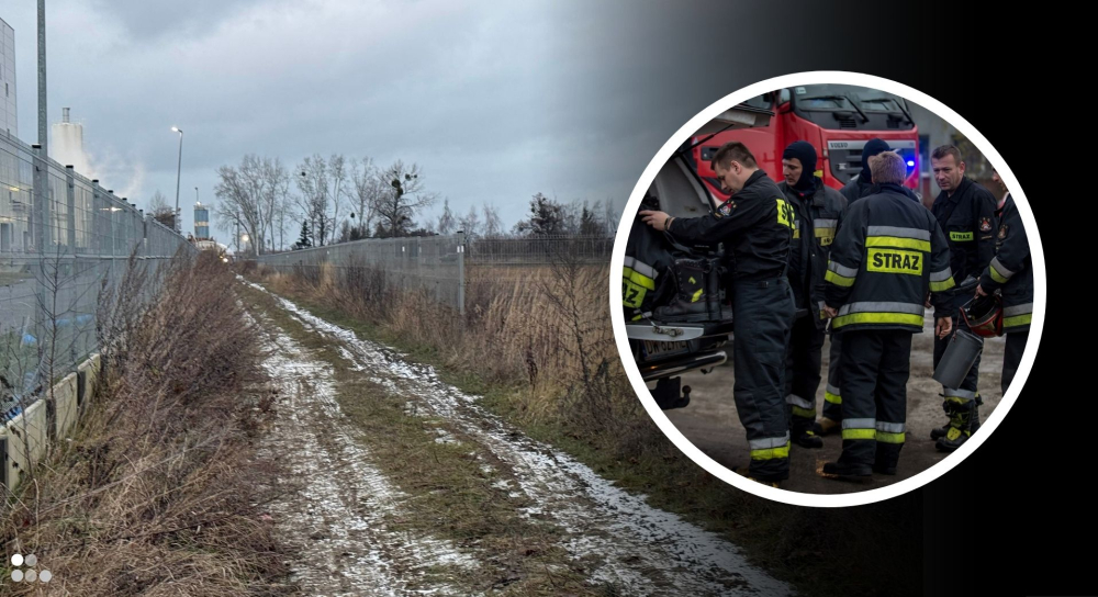 Wyciek na terenie zakładu przemysłowego pod Wrocławiem. Na miejscu pracują chemicy - Wyciek na terenie zakładu przemysłowego pod Wrocławiem.