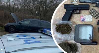 41-latek pod wpływem uciekał przed policją. Auto było kradzione, w tle broń i amunicja