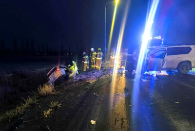 Tragiczny wypadek na DK8 pod Wrocławiem. Jedna osoba nie żyje, dwie inne są ranne
