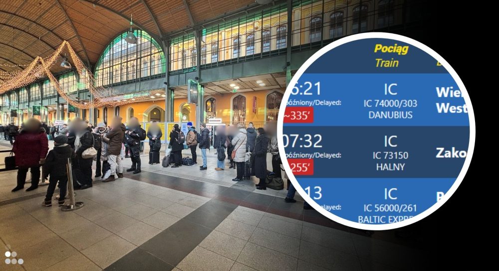 Pociągi są opóźnione o ponad 330 minut! Oblodzenia spowodowały totalny paraliż na kolei - Nadal wstrzymany jest ruch na linii Poznań - Wrocław, duże kłopoty są też na linii Wrocław - Zielona Góra.