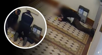 Dramatyczna akcja ratunkowa we wrocławskim sądzie. Policjanci uratowali seniora [WIDEO]