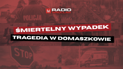Tragedia w Domaszkowie. Samoch&oacute;d uderzył w drzewo, kierowca nie żyje
