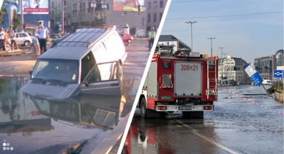 Zalana ul. Traugutta. To nie pierwsza awaria w tym miejscu. Zobaczcie, jak było w 2008 roku