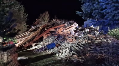 Wybuch w Polanicy-Zdroju. Budynek zawalił się w nocy, mieszkaniec wydobyty spod gruz&oacute;w