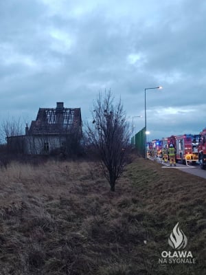 Wybuch gazu i pożar domu jednorodzinnego w Owczarach. Kilkudziesięciu strażaków w akcji! [ZDJĘCIA] - 5
