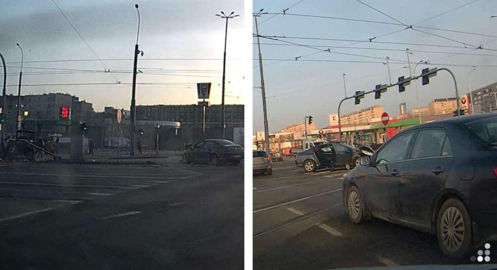 Zderzenie dwóch samochodów osobowych we Wrocławiu - są ranni. Sześć zastępów straży w akcji - Do poważnego wypadku z udziałem dwóch samochodów doszło we Wrocławiu.