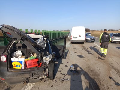 Karambol na autostradzie A4. Ogromne korki pod Wrocławiem [ZDJĘCIA]