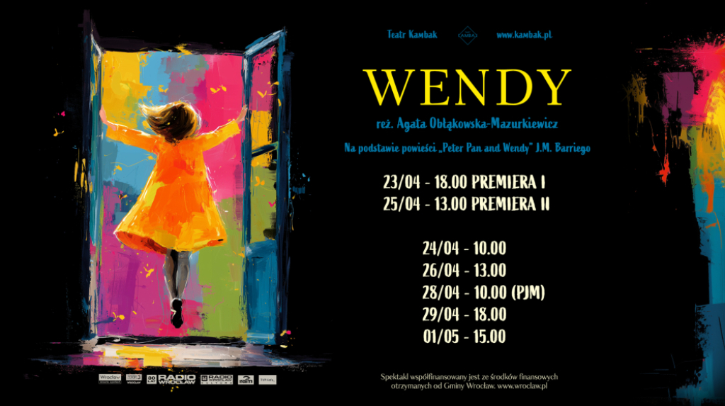 Najnowsza premiera Teatru KAMBAK - spektakl WENDY - mat. Organizatora