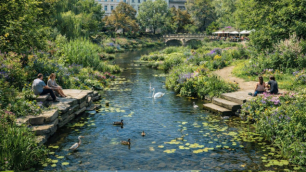 Dzika fosa w centrum? To pomysł na lepsze "chłodzenie" miasta. Zalet może być więcej