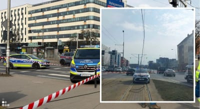 Duże utrudnienia na Legnickiej. Nie jeżdżą tramwaje po zerwaniu kabla energetycznego
