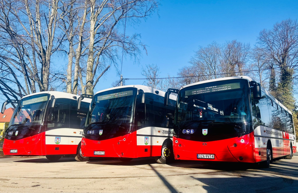 Stawiają na komunikację autobusową. Gmina Ziębice kupiła trzy nowoczesne pojazdy - Nowe autobusy kupione przez gminę Ziębice.