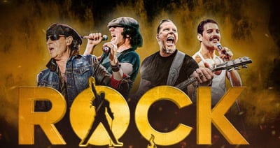 ROCK przy świecach R&oacute;żni wykonawcy