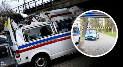 Pojechał na pamięć i z dawnej karetki zrobił "kabriolet". Skończyło się mandatem na 150 zł