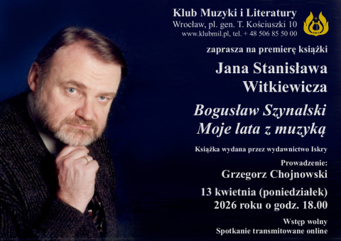 Spotkanie z Bogusławem Szynalskim, światowej klasy śpiewakiem. W poniedziałek we Wrocławiu - 0