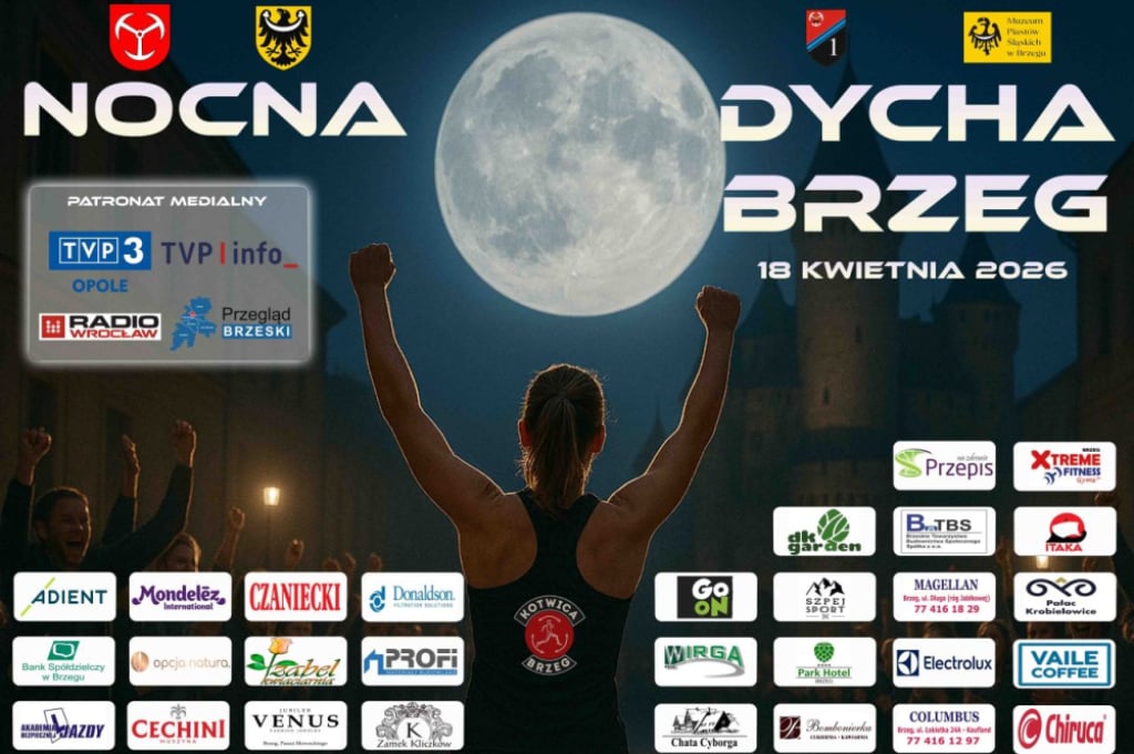 Wkrótce VII Edycja Biegu "Nocna Dycha" w Brzegu - Materiały Prasowe