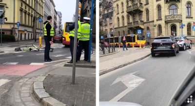Seniorka na rowerze uderzyła w autobus MPK. Groźne zdarzenie w centrum Wrocławia