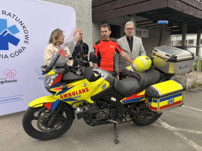 Karetka... ale na dw&oacute;ch kołach. Motoambulans pojawi się na ulicach Jeleniej G&oacute;ry