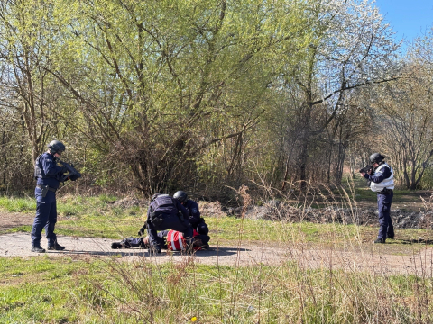 Policjanci z trzech krajów ćwiczyli na trójstyku. "Przestępcy nie znają granic" - 2