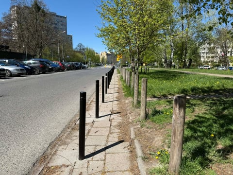 Kiedy jeden rząd słupków to za mało. Nietypowy widok na wrocławskiej ulicy - 3
