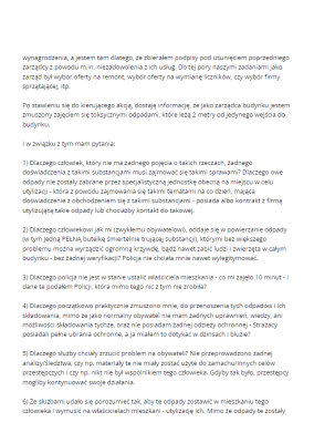 Zatrucie chemiczne przy Gazowej. Worki z niebezpiecznymi odpadami przez tydzień zalegały w mieszkaniu zmarłego - 1