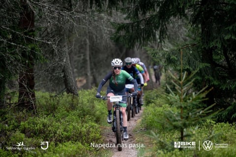 Bike Maraton z Czech do Polski - Filip Adel i Klaudia Czabok najlepsi w wyścigu UCI na dystansie GIGA - 0