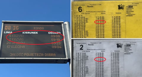 W kalendarzu środa, a na tablicach MPK sobota. Wyświetlacze wprowadzają pasażerów w błąd - 0