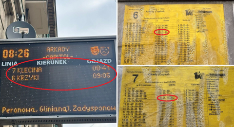 W kalendarzu środa, a na tablicach MPK sobota. Wyświetlacze wprowadzają pasażerów w błąd - 1