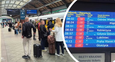 30 odwołanych pociąg&oacute;w i duże op&oacute;źnienia. Poważna awaria na kolei we Wrocławiu
