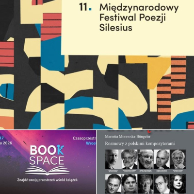 Festiwal Silesius, książka o kompozytorach i Bookspace po raz drugi.