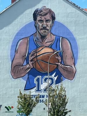 Wałbrzych uhonorował wybitnego koszykarza. Tak wygląda nowy mural w mieście - 0