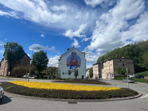 Wałbrzych uhonorował wybitnego koszykarza. Tak wygląda nowy mural w mieście - 1