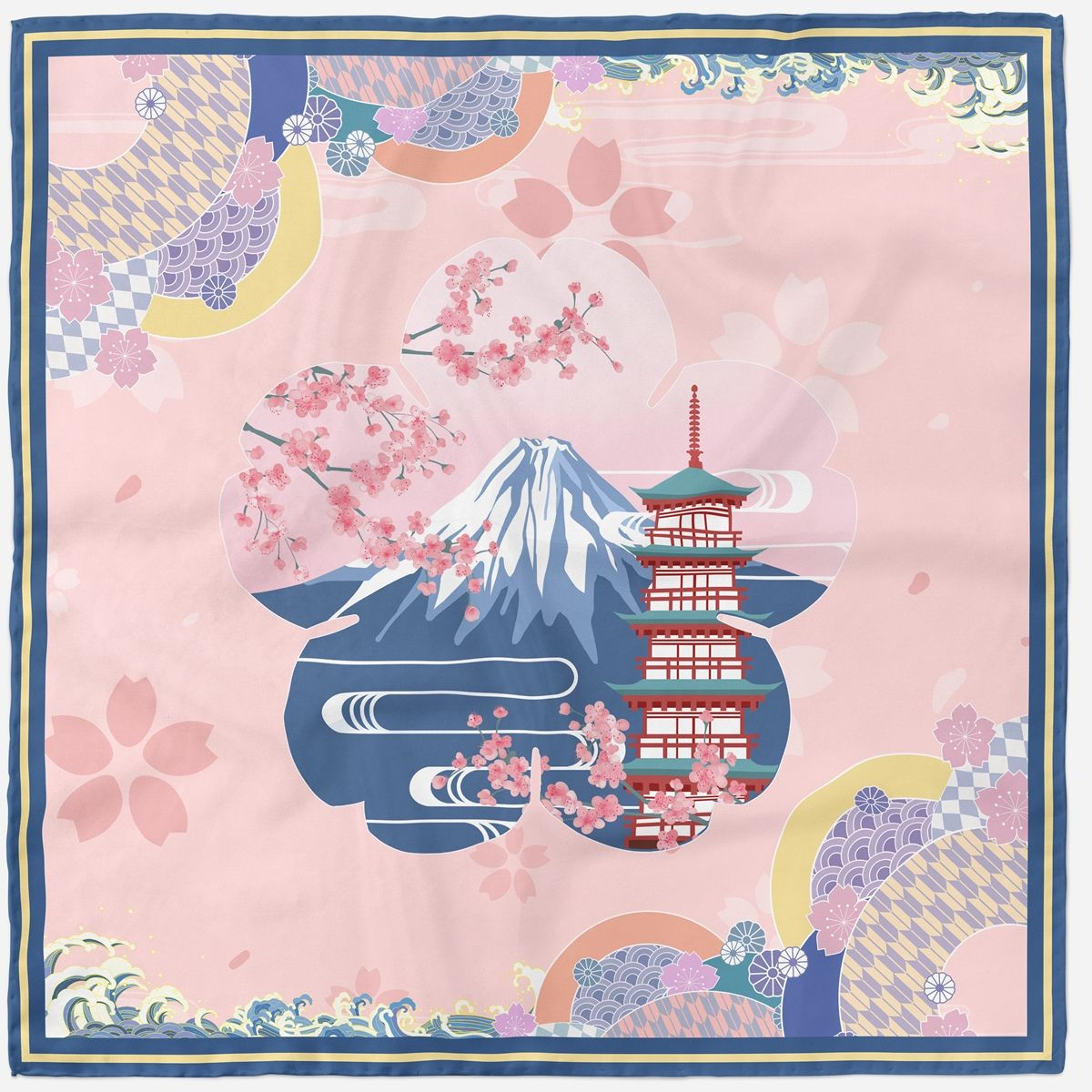 jedwabna apaszka japonia