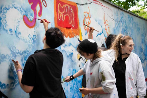 We Wrocławiu powstaje nowy mural. Ma przypominać o otwartości, tolerancji i współpracy - 1