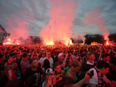 Piłkarze i kibice świętowali razem. Śląsk Wrocław wraca do Ekstraklasy