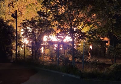 Wrocław: Nocny pożar na Przedmieściu Oławskim. 7 zastęp&oacute;w gasiło pustostan