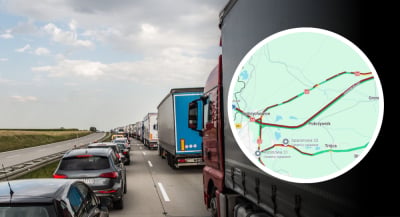 1,5 godziny w 15-kilometrowej kolejce. Ogromne korki na przejściu granicznym