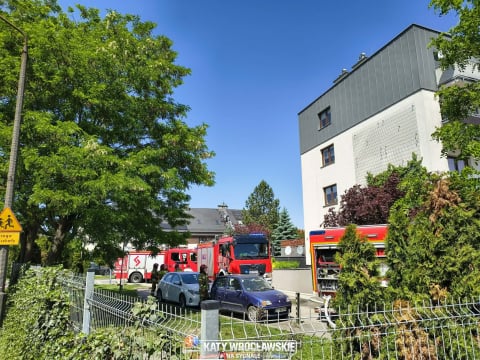 Pożar mieszkania we Wrocławiu. Strażacy ewakuowali jedną osobę z lokalu - 2