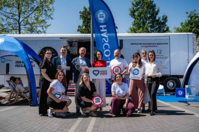 322 badania i konsultacje podczas wrocławskich przystank&oacute;w HascoBusa. Mężczyźni skorzystali z bezpłatnej profilaktyki.
