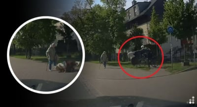 Popchnął seniorkę i uciekł. Policja wie już, kim jest rowerzysta z Pilczyckiej