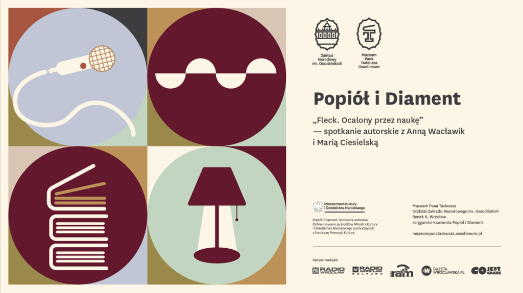 Popi&oacute;ł i Diament. Spotkania autorskie 2026  &bdquo;Fleck. Ocalony przez naukę&rdquo; &ndash; spotkanie z Anną Wacławik i Marią Ciesielską